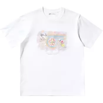 Футболка унисекс белая -00 Uniqlo, белый