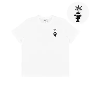 Футболка унисекс белая Adidas Originals, белый