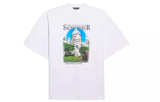 Футболка унисекс белая Balenciaga, белый