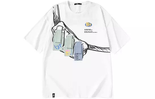 Футболка унисекс белая Bt, белый