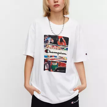 Футболка унисекс белая Champion, белый