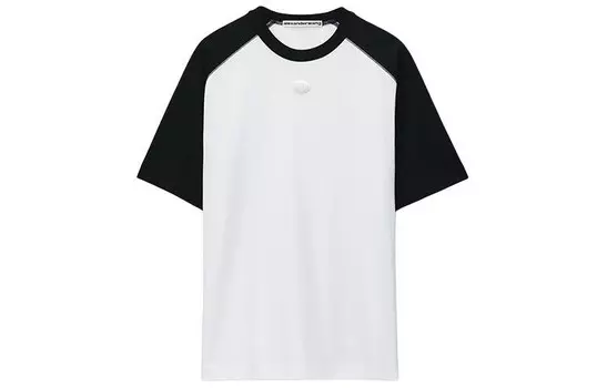 Футболка унисекс белая/черная Alexander Wang, белый/черный