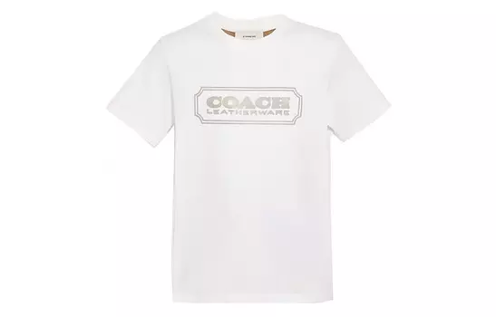 Футболка унисекс белая Coach, белый