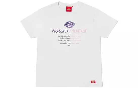 Футболка унисекс белая Dickies, белый