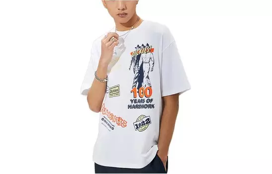Футболка унисекс белая Dickies, белый