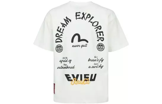 Футболка унисекс белая Evisu, белый
