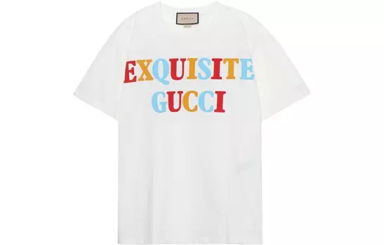 Футболка унисекс белая Gucci, белый