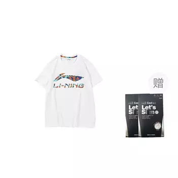 Футболка унисекс белая Lining, белый