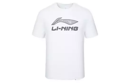Футболка унисекс белая Lining, белый