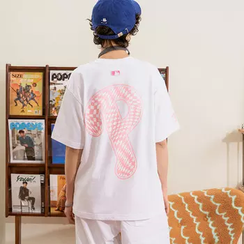 Футболка унисекс белая Mlb, белый