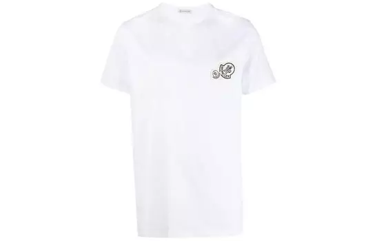 Футболка унисекс белая Moncler, белый