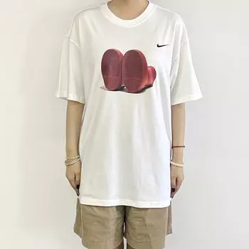 Футболка унисекс белая Nike, белый