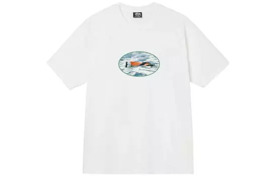 Футболка унисекс белая Stussy, белый