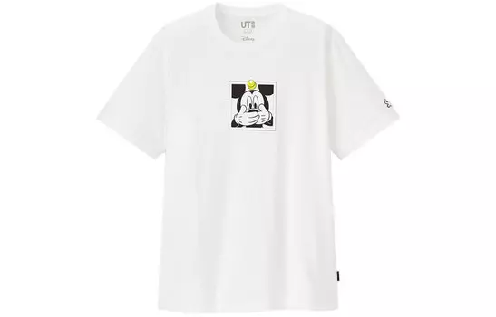 Футболка унисекс белая Uniqlo, белый