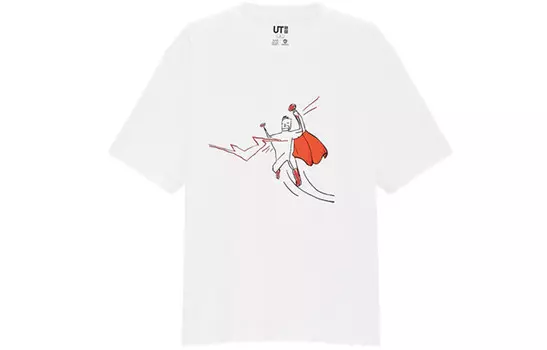 Футболка унисекс белая Uniqlo, белый