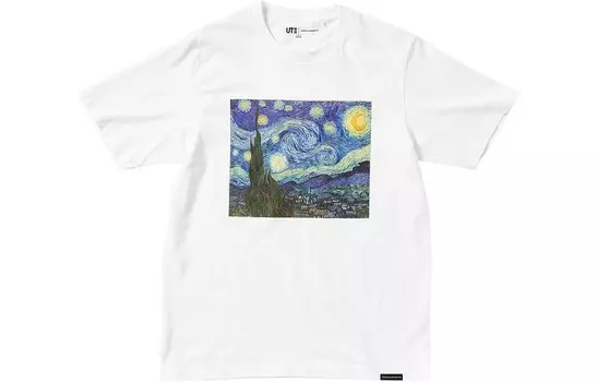 Футболка унисекс белая Uniqlo, белый