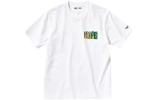 Футболка унисекс белая Uniqlo, белый