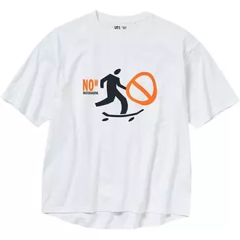 Футболка унисекс белая Uniqlo, белый