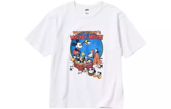 Футболка унисекс белая Uniqlo, белый