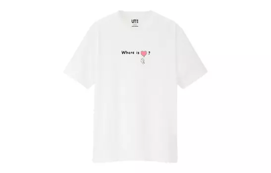 Футболка унисекс белая Uniqlo, белый