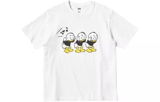 Футболка унисекс белая Uniqlo, белый