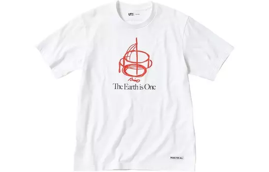 Футболка унисекс белая Uniqlo, белый
