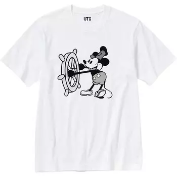 Футболка унисекс белая Uniqlo, белый