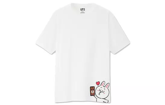 Футболка унисекс белая Uniqlo, белый
