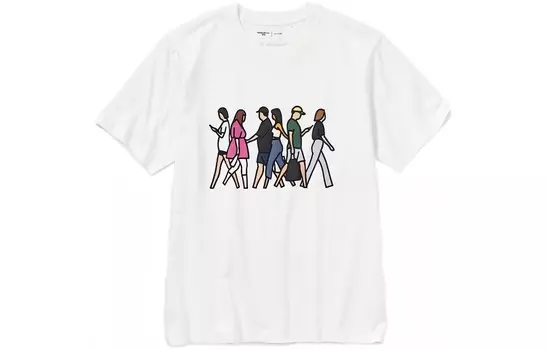 Футболка унисекс белая Uniqlo, белый