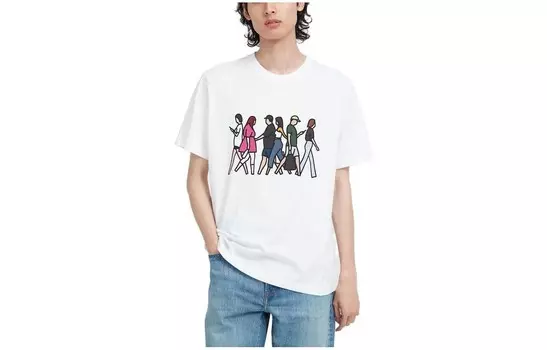 Футболка унисекс белая Uniqlo, белый