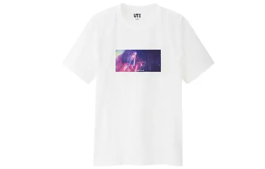 Футболка унисекс белая Uniqlo, белый