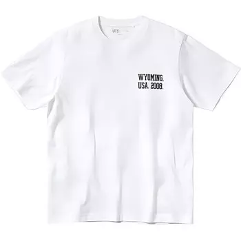 Футболка унисекс белая Uniqlo, белый