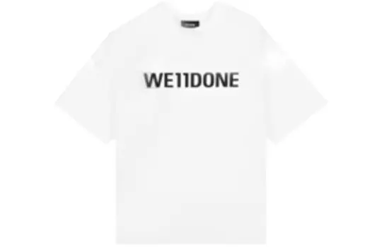 Футболка унисекс белая We11Done, белый