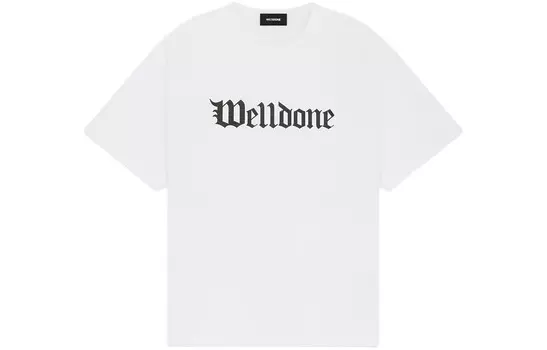 Футболка унисекс белая We11Done, белый