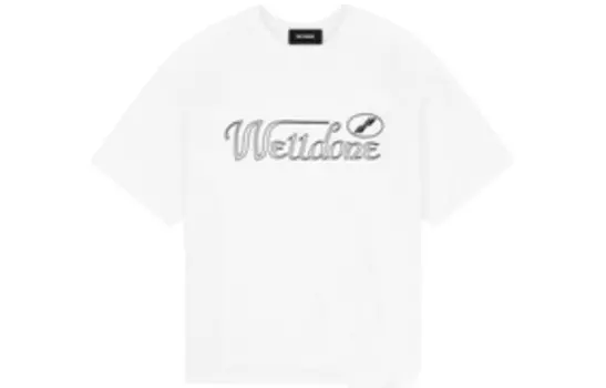 Футболка унисекс белая We11Done, белый