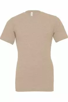 Футболка унисекс BELLA + CANVAS из джерси CVC, цвет heather tan