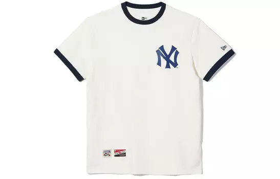 Футболка унисекс бежевая New Era, бежевый