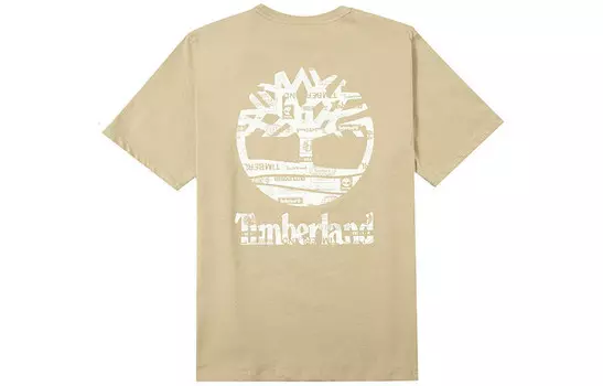 Футболка унисекс бежевая Timberland, бежевый
