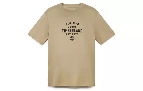 Футболка унисекс бежевая Timberland, бежевый