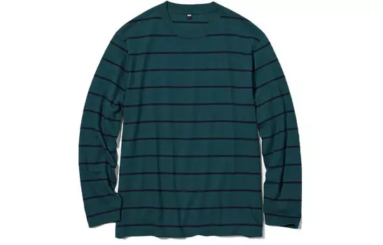 Футболка унисекс бирюзовая Uniqlo, бирюзовый