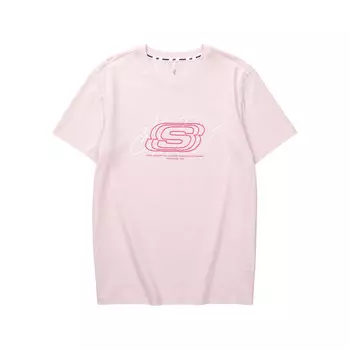 Футболка унисекс бледно-розовая /03JG Skechers, розовый