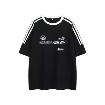 Футболка унисекс BOBBY ABLEY, Абрикос (полная полоса)