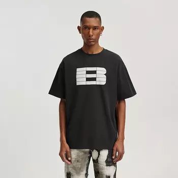 Футболка унисекс Boneless с логотипом бренда, черный