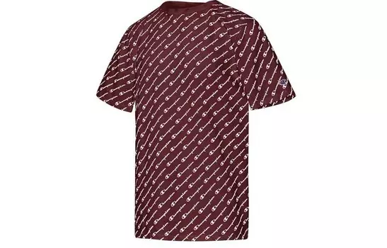 Футболка унисекс бордовая Champion, бордовый