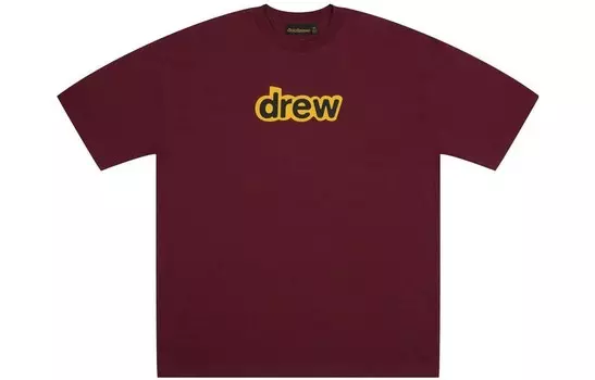 Футболка унисекс бордовая Drew House, цвет Burgundy