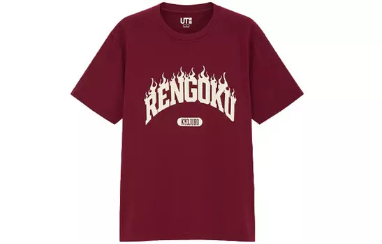 Футболка унисекс бордовая Uniqlo, бордовый