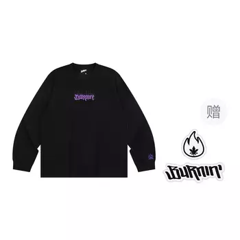 Футболка унисекс BURNIN, черный/фиолетовый