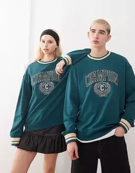 Футболка-унисекс Champion College с круглым вырезом зеленого цвета