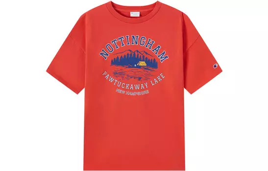 Футболка унисекс Champion, красный