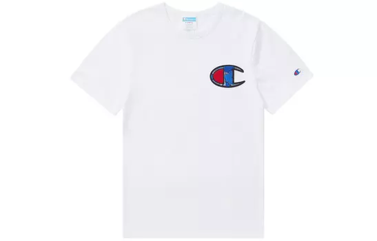 Футболка унисекс Champion, серый/синий